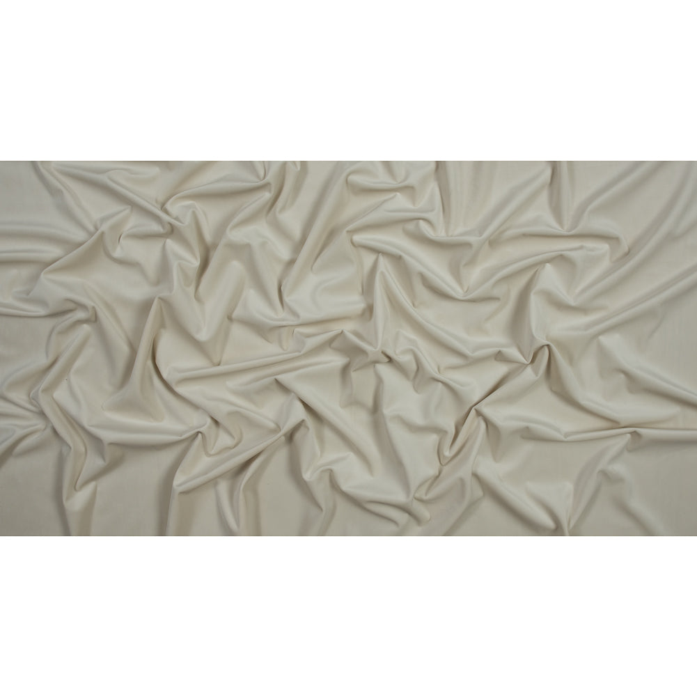 Ultra Soft Polyester Velvet - Oyster - British Imported Full