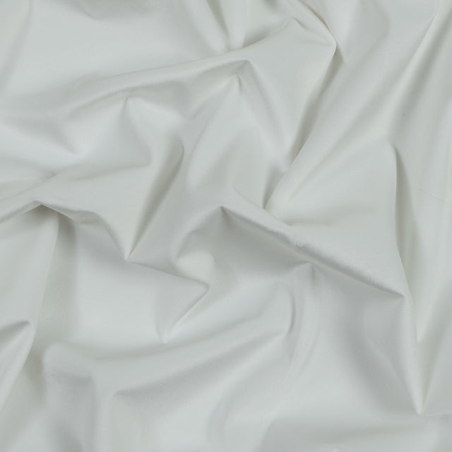 Ultra Soft Polyester Velvet - Pearl - British Imported