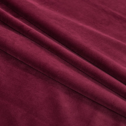 Ultra Soft Polyester Velvet - Berry - British Imported Folded