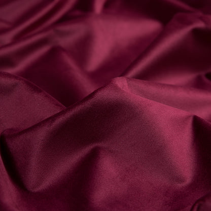 Ultra Soft Polyester Velvet - Berry - British Imported Detail