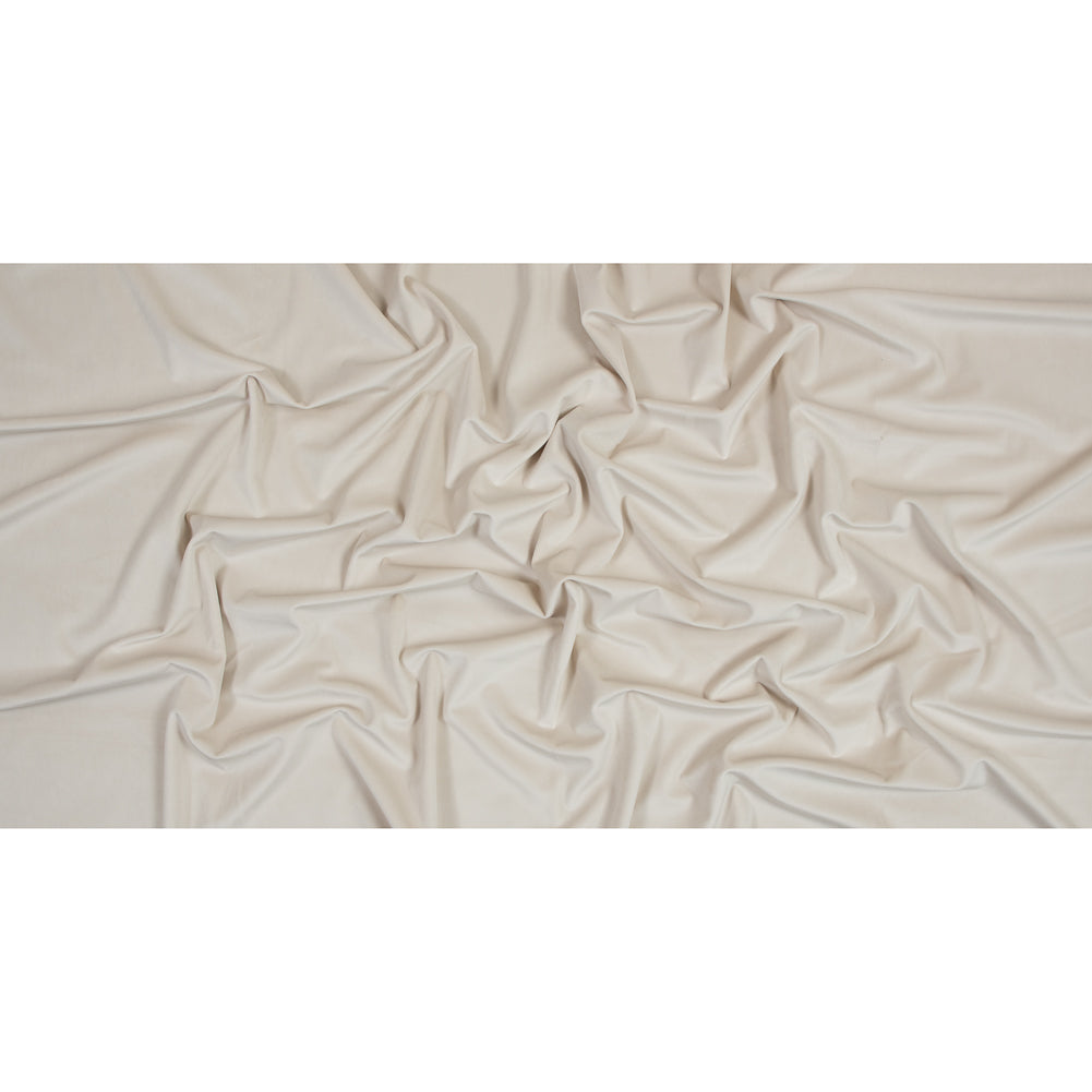Ultra Soft Polyester Velvet - Cream - British Imported Full