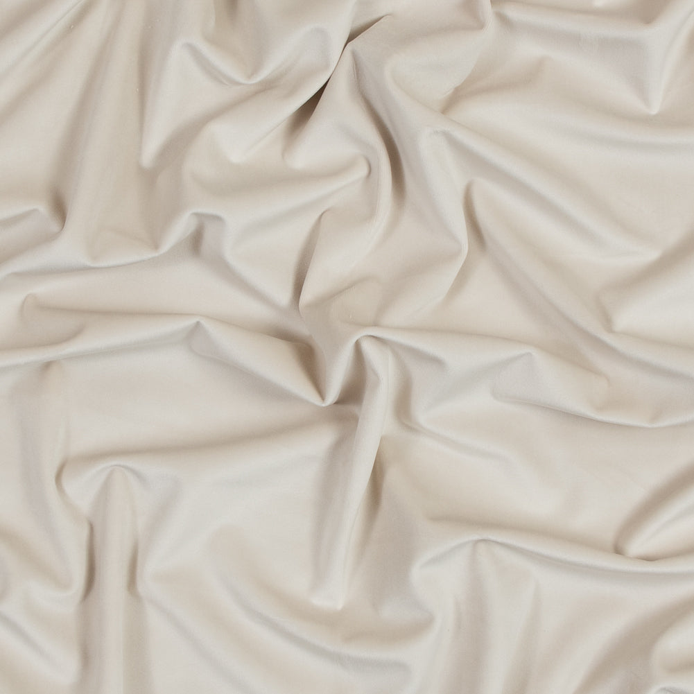 Ultra Soft Polyester Velvet - Cream - British Imported