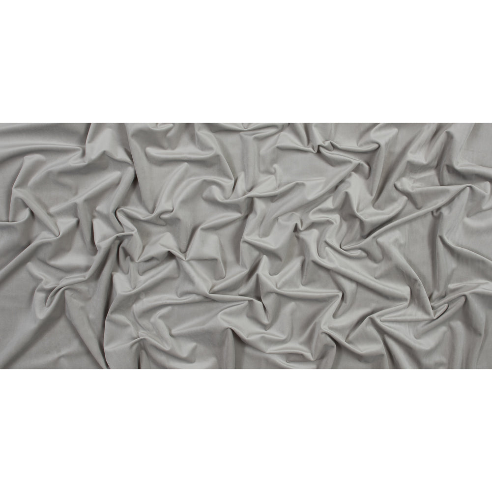 Ultra Soft Polyester Velvet - Dove - British Imported Full