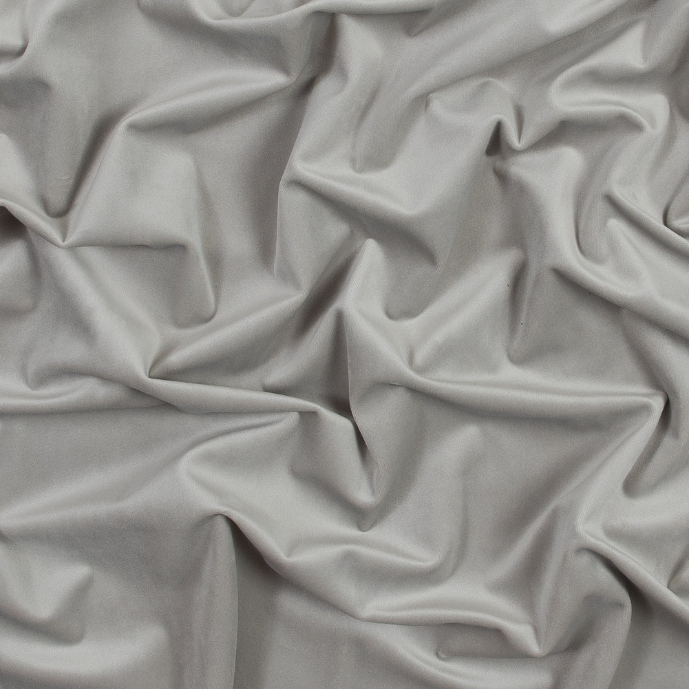 Ultra Soft Polyester Velvet - Dove - British Imported