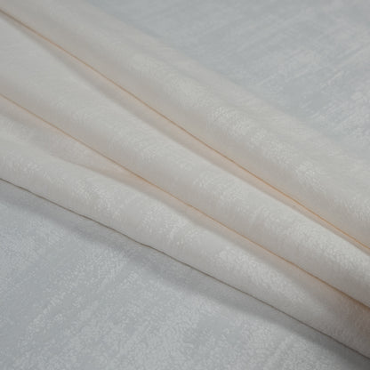 Embossed Textured Velvet - Alabaster - British Imported Folded