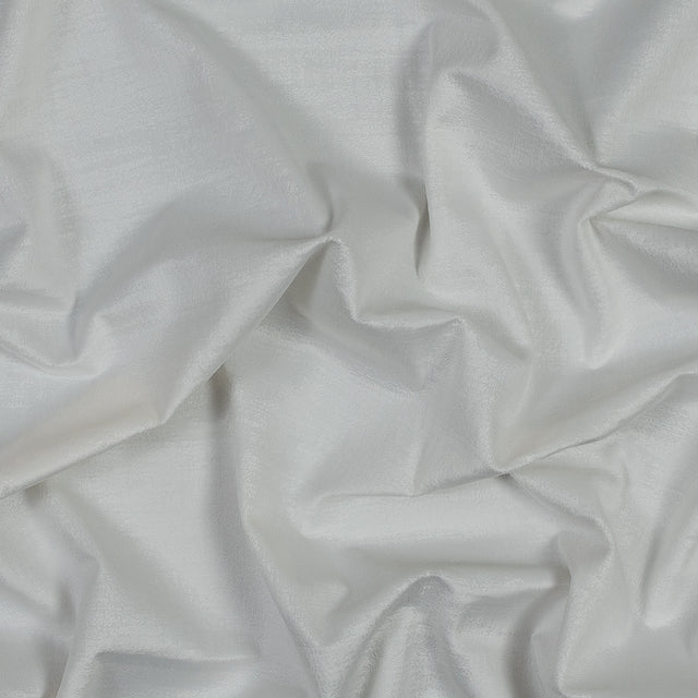 Embossed Textured Velvet - Alabaster - British Imported