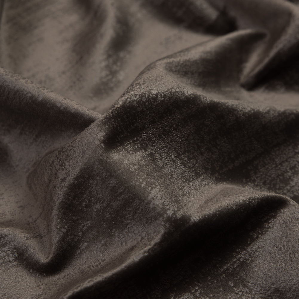 Embossed Textured Velvet - Driftwood - British Imported Detail