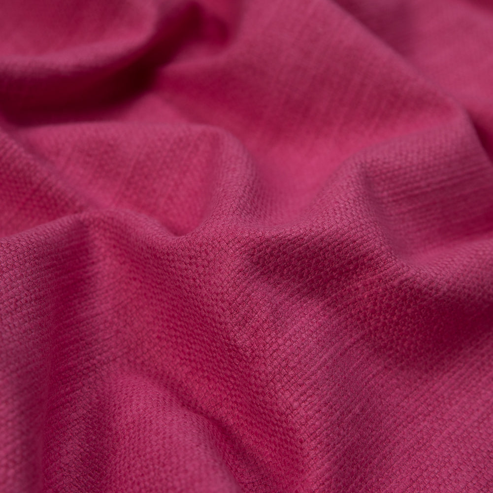 Polyester and Cotton Woven - Fuchsia - British Imported Detail