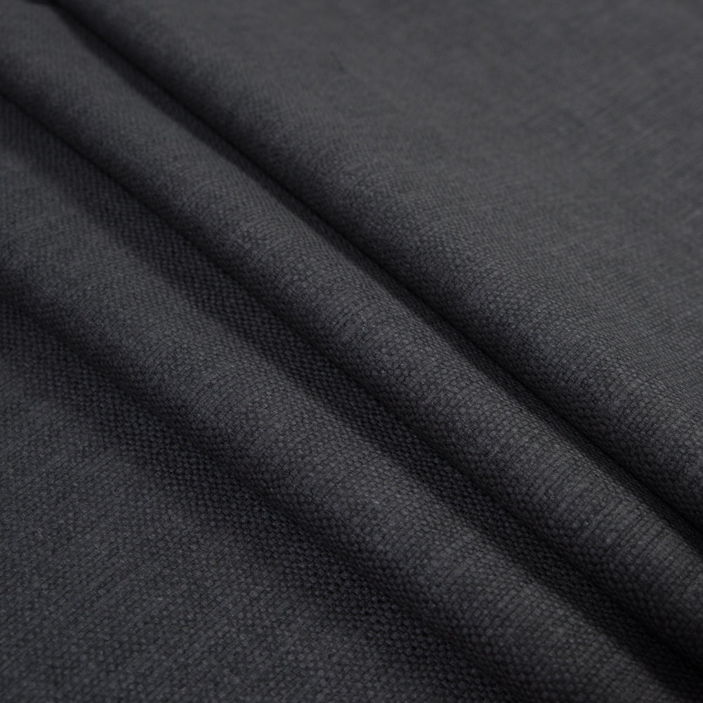 Polyester and Cotton Woven - Charcoal - British Imported Folded