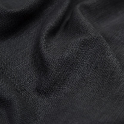 Polyester and Cotton Woven - Charcoal - British Imported Detail