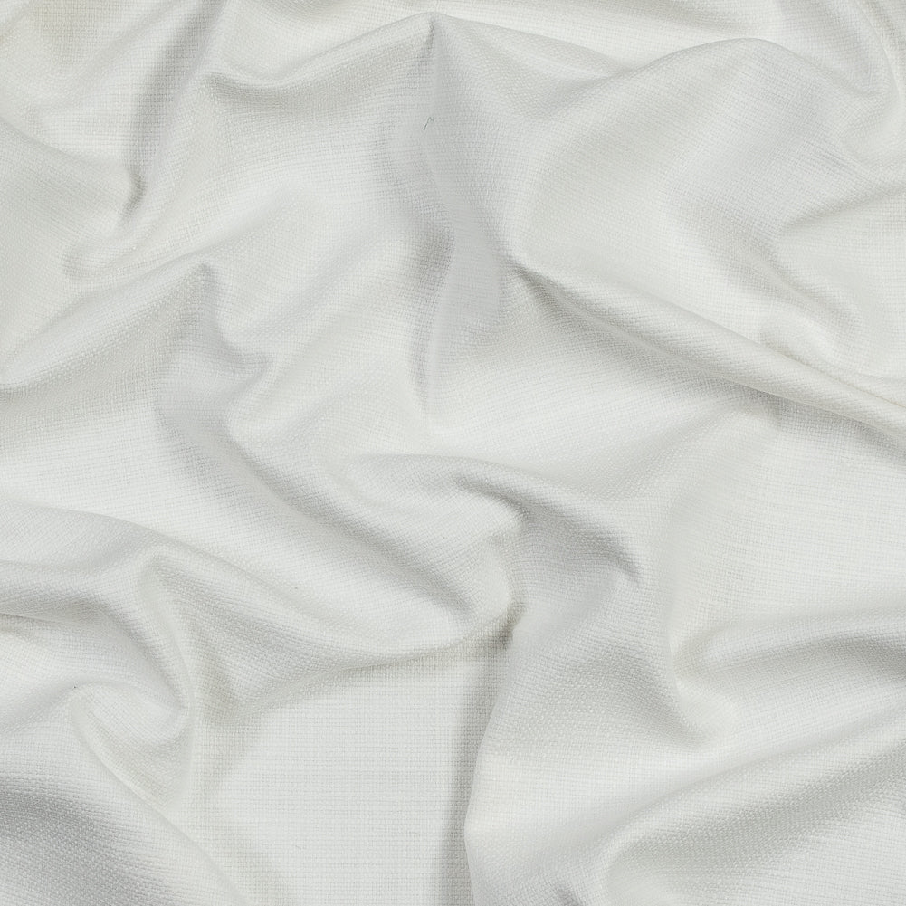 Polyester and Cotton Woven - Ivory - British Imported