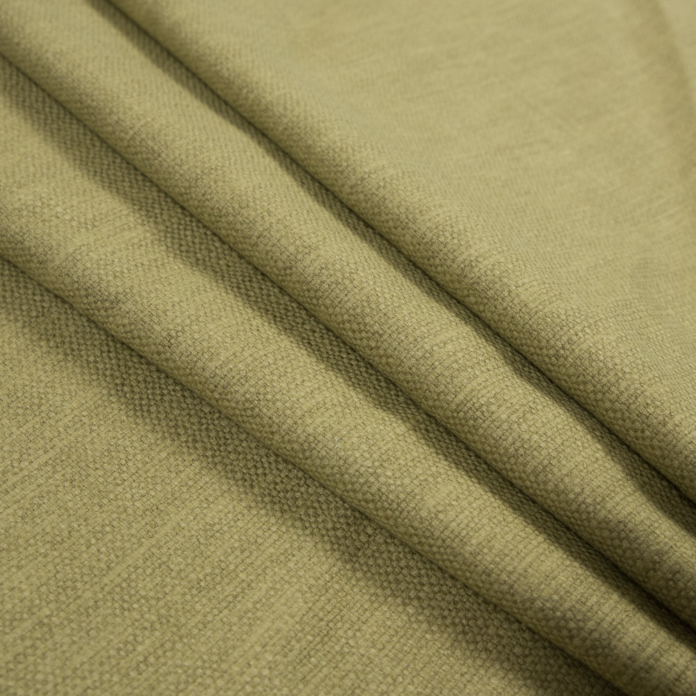 Polyester and Cotton Woven - Olive - British Imported Folded