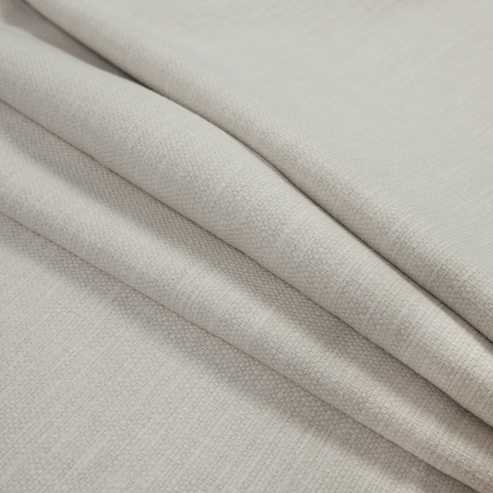 Polyester and Cotton Woven - Oyster - British Imported Folded