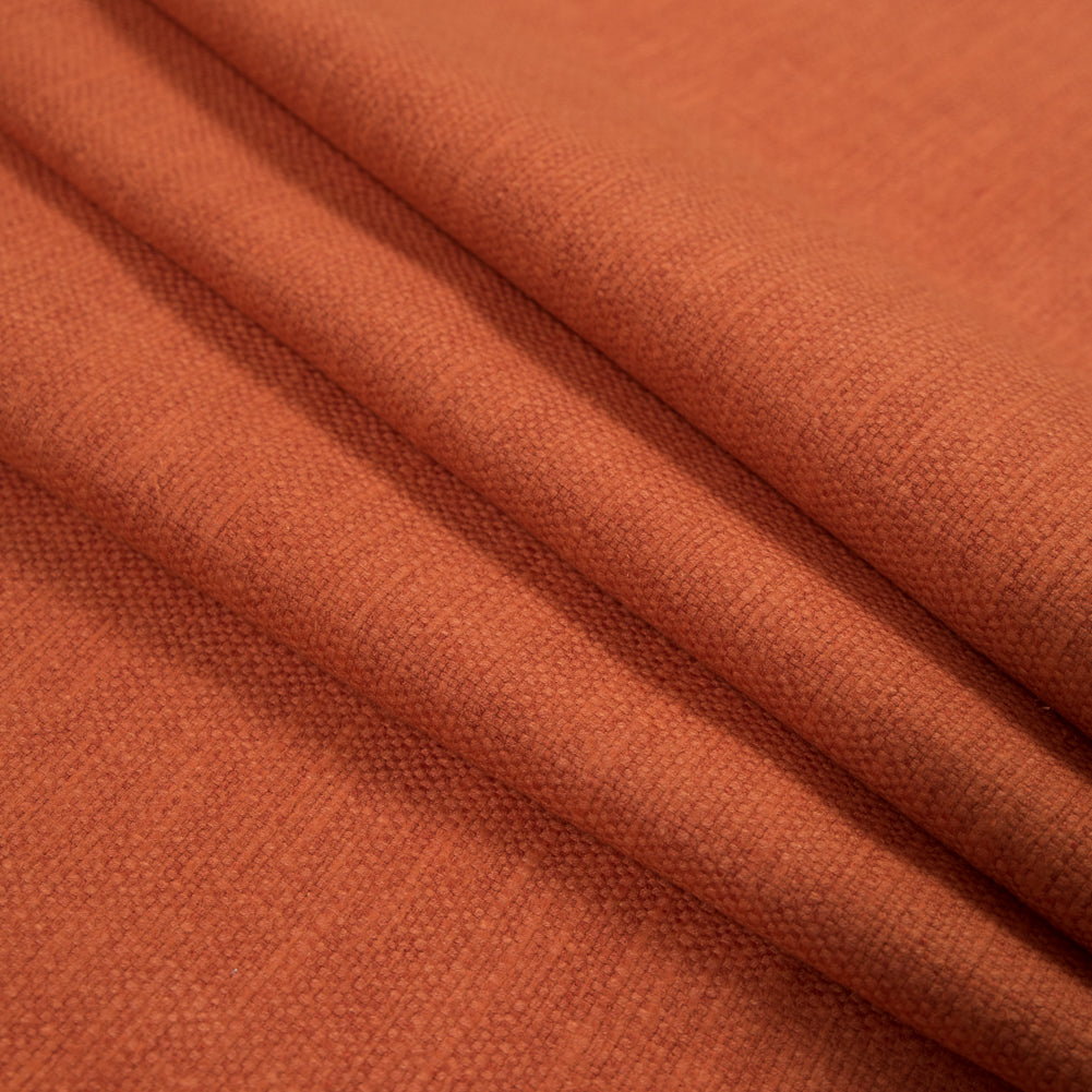 Polyester and Cotton Woven - Paprika - British Imported Folded