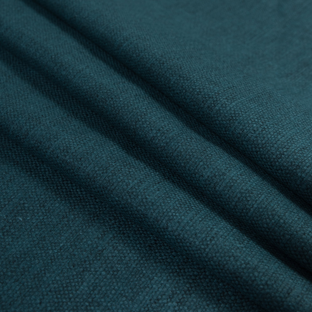 Polyester and Cotton Woven - Peacock - British Imported Folded