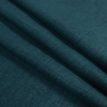 Polyester and Cotton Woven - Peacock - British Imported Folded
