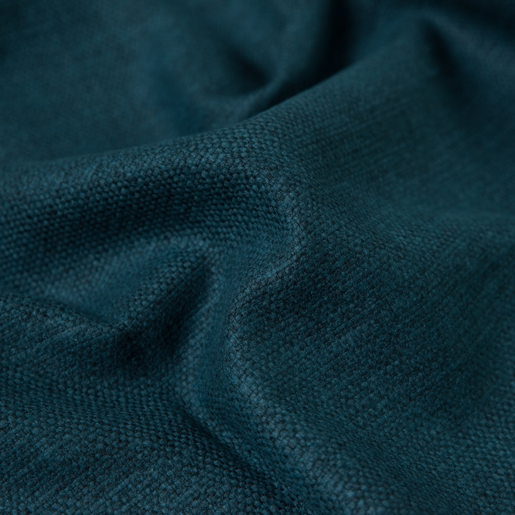 Polyester and Cotton Woven - Peacock - British Imported Detail