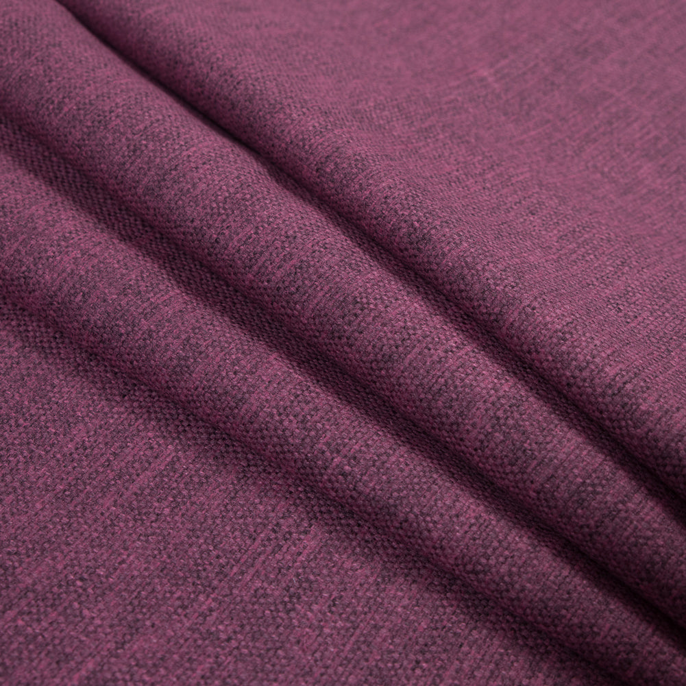 Polyester and Cotton Woven - Plum - British Imported Folded
