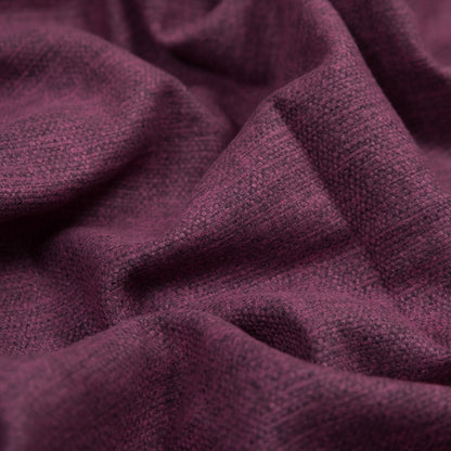 Polyester and Cotton Woven - Plum - British Imported Detail