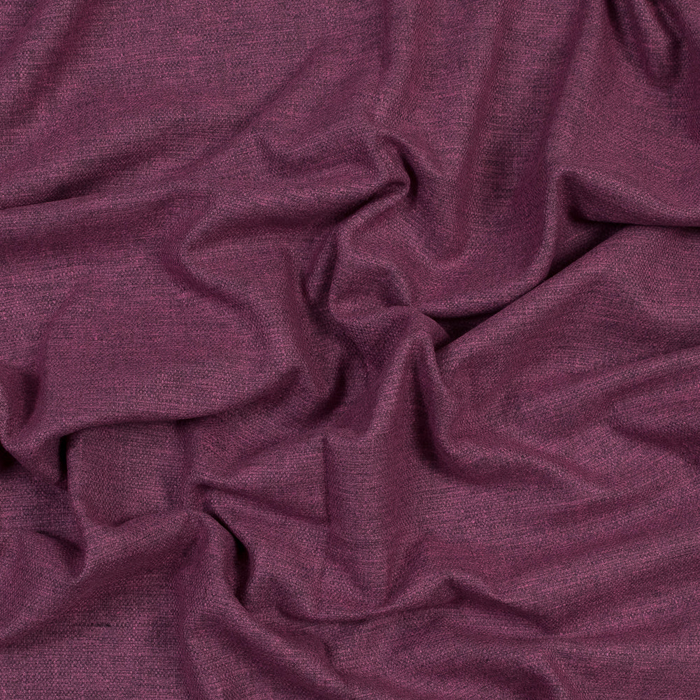 Polyester and Cotton Woven - Plum - British Imported