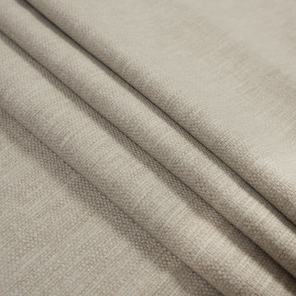 Polyester and Cotton Woven - Sand - British Imported Folded