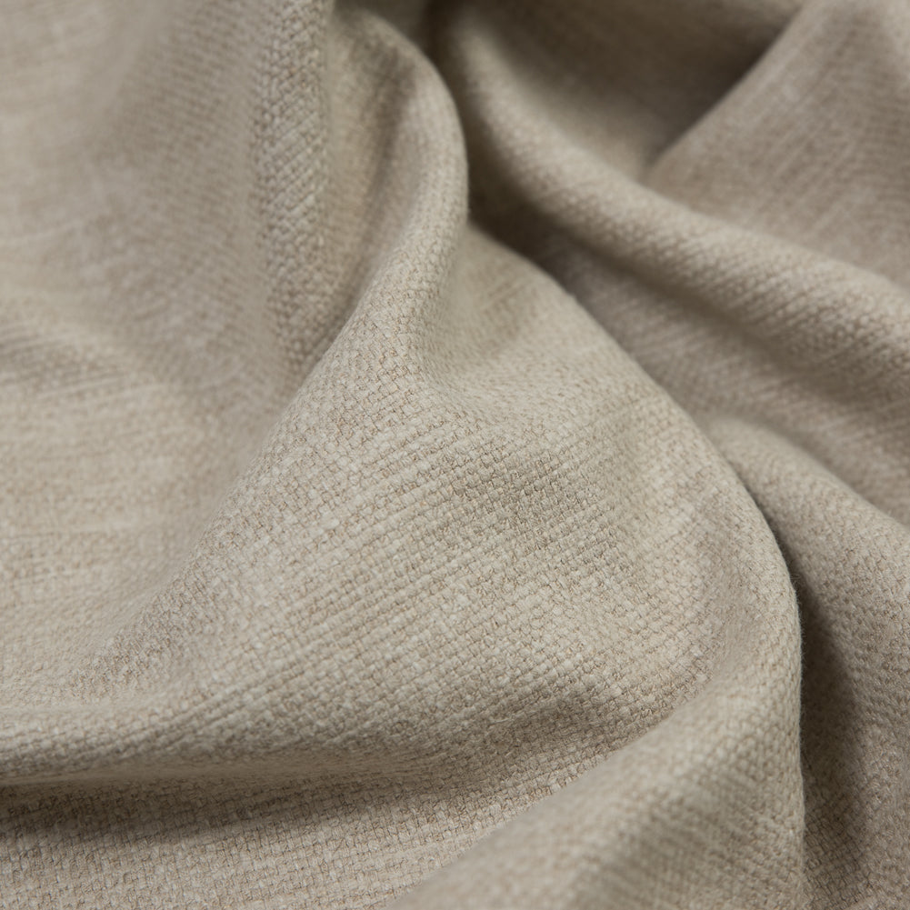 Polyester and Cotton Woven - Sand - British Imported Detail
