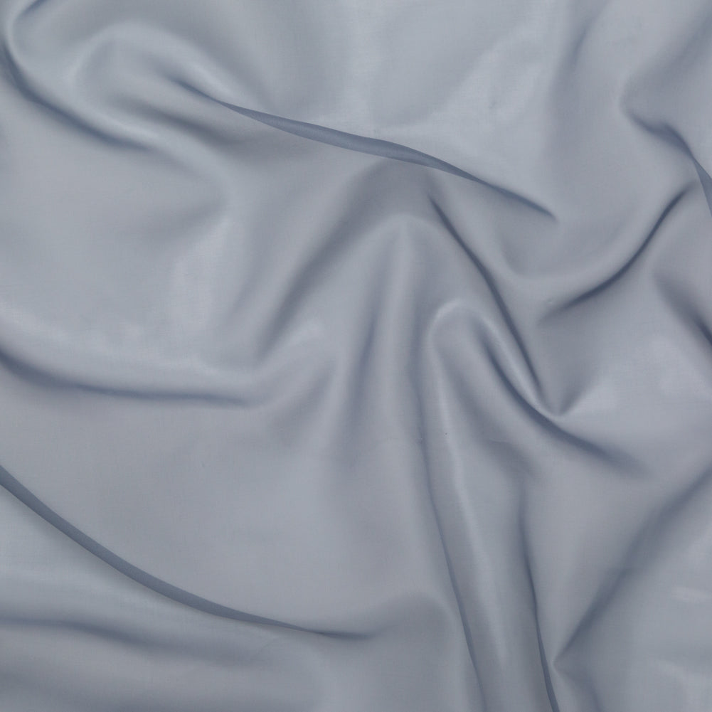 Smooth Drapery Sheers Fabric - Denim - British Imported