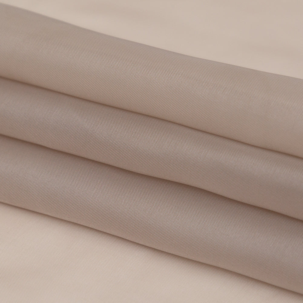 Smooth Drapery Sheers Fabric - Fawn - British Imported Folded
