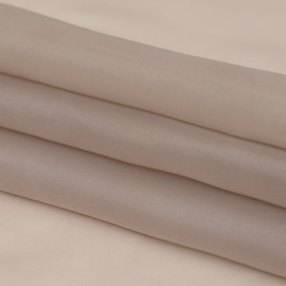 Smooth Drapery Sheers Fabric - Fawn - British Imported Folded