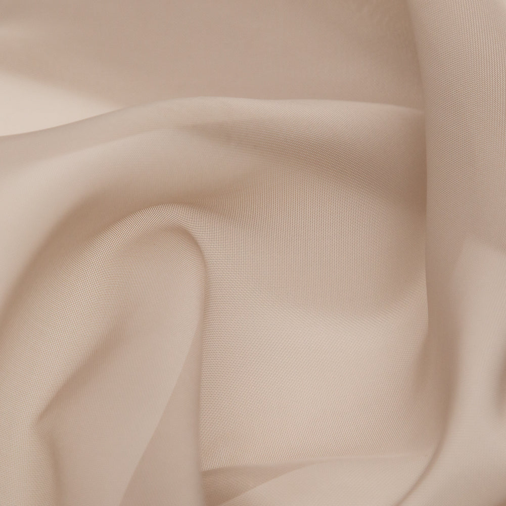 Smooth Drapery Sheers Fabric - Fawn - British Imported Detail