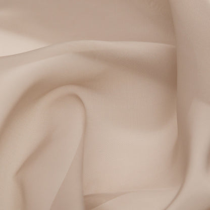 Smooth Drapery Sheers Fabric - Fawn - British Imported Detail