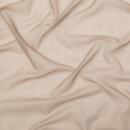 Smooth Drapery Sheers Fabric - Fawn - British Imported