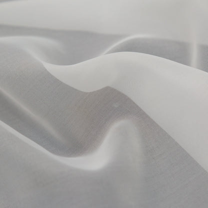 Smooth Drapery Sheers Fabric - Ivory - British Imported Detail