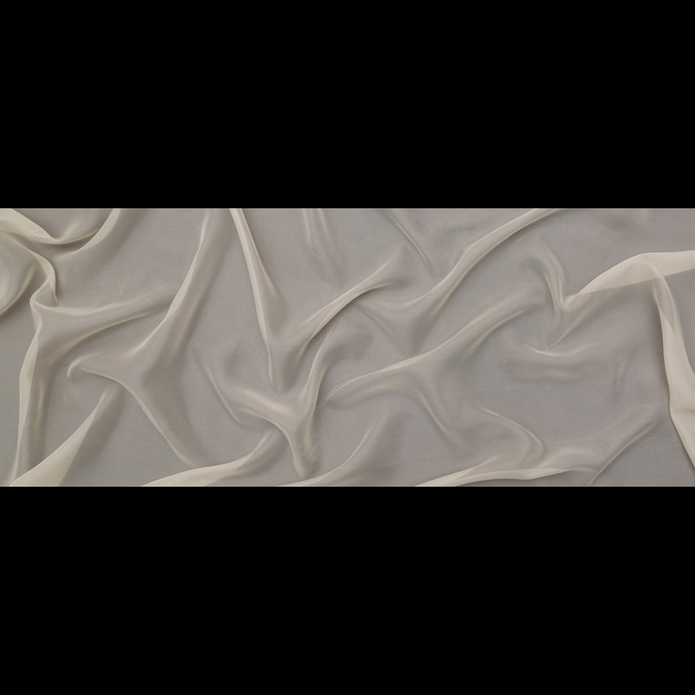 Smooth Drapery Sheers Fabric - Oyster - British Imported Full