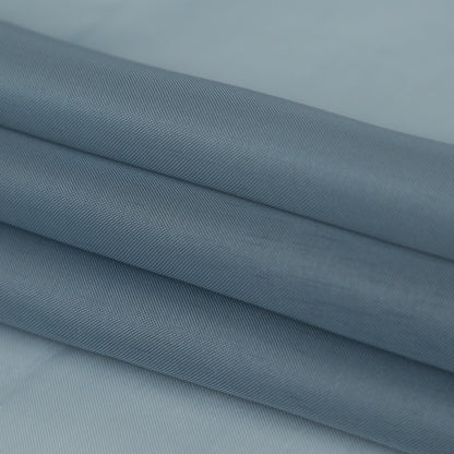 Smooth Drapery Sheers Fabric - River - British Imported Folded