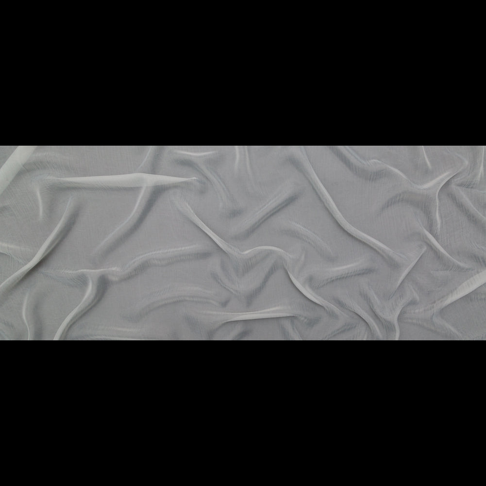 Wrinkled Drapery Sheer Fabric - Dove - British Imported Full
