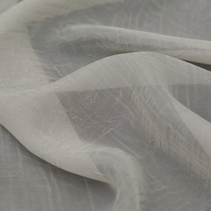 Wrinkled Drapery Sheer Fabric - Pebble - British Imported Detail