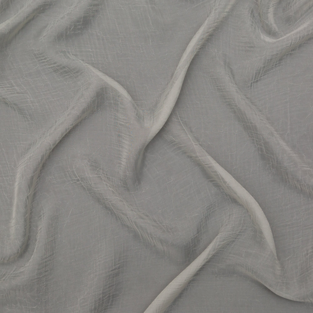Wrinkled Drapery Sheer Fabric - Pebble - British Imported