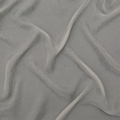 Wrinkled Drapery Sheer Fabric - Pebble - British Imported