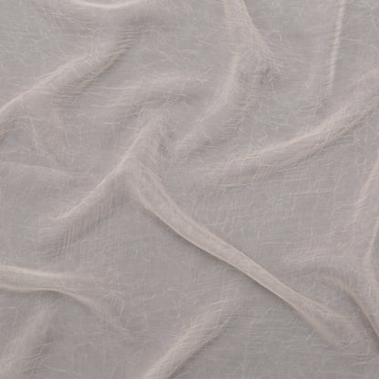 Wrinkled Drapery Sheer Fabric - Shell - British Imported