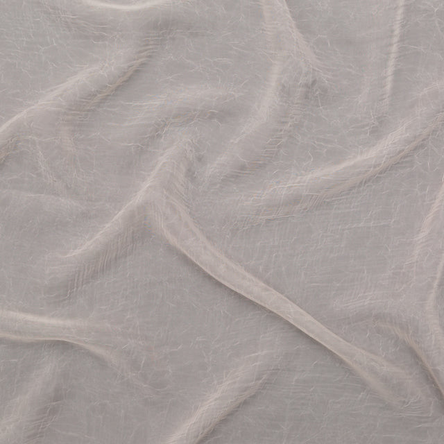Wrinkled Drapery Sheer Fabric - Shell - British Imported