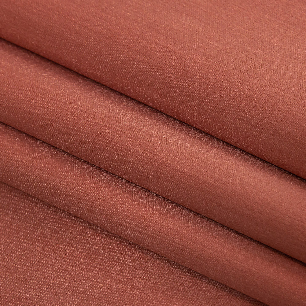 Home Decor Polyester Satin - Coral - British Imported Folded