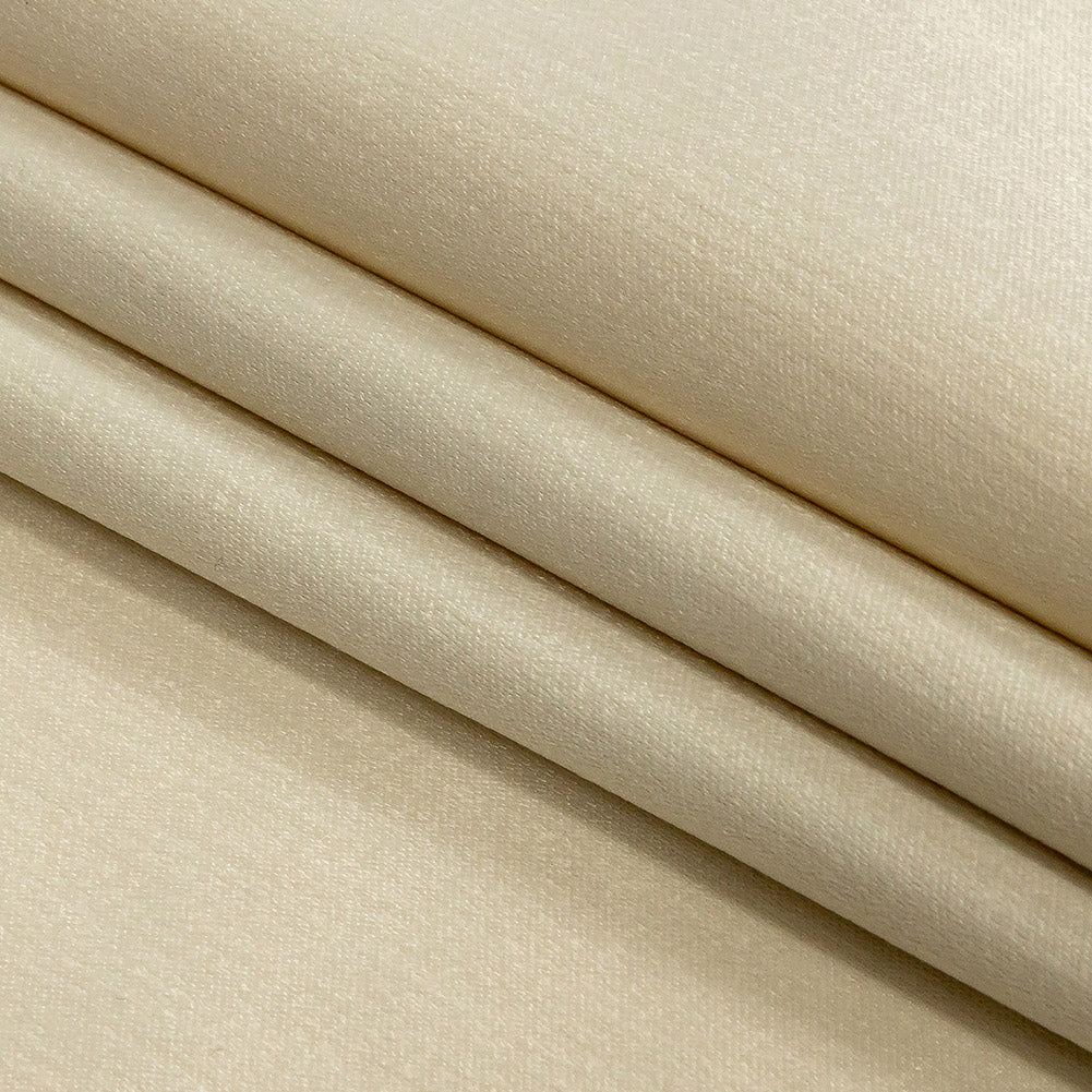 Home Decor Polyester Satin - Cream - British Imported Folded