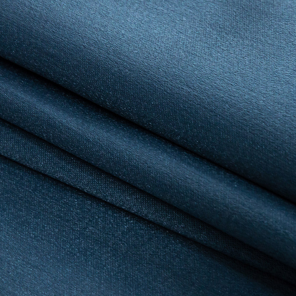 Home Decor Polyester Satin - Denim - British Imported Folded