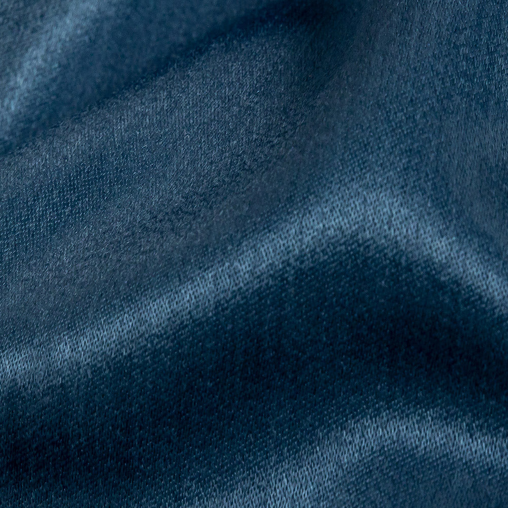 Home Decor Polyester Satin - Denim - British Imported Detail