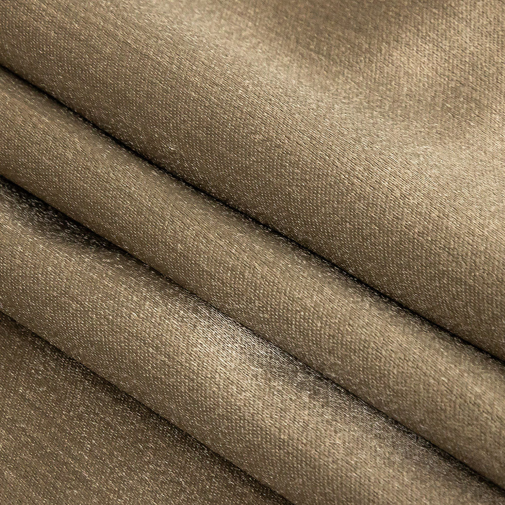 Home Decor Polyester Satin - Fawn - British Imported Folded
