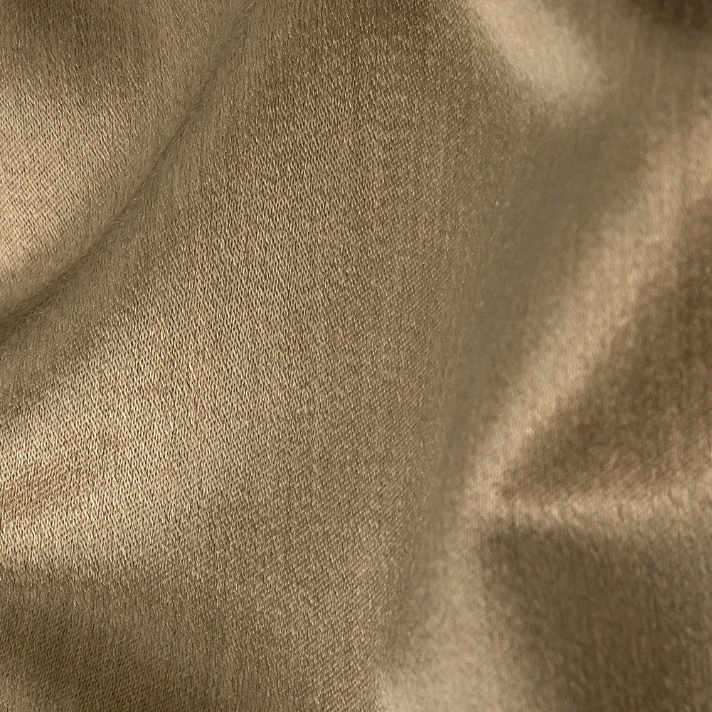 Home Decor Polyester Satin - Fawn - British Imported Detail