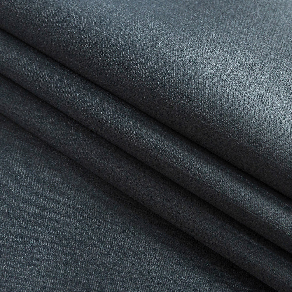 Home Decor Polyester Satin - Indigo - British Imported Folded