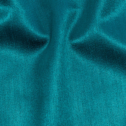 Home Decor Polyester Satin - Peacock - British Imported Detail