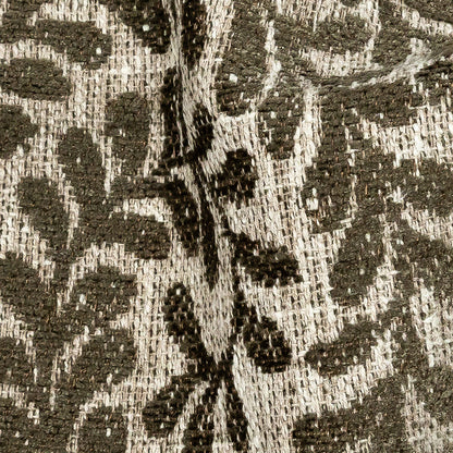 Chenille Jacquard - Moss Leafy Willow - British Imported Detail